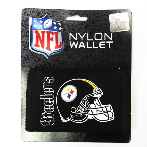 Pittsburgh Steelers Nylon Velcro Wallet NFL Christmas Gift Stocking Stuffer - Picture 1 of 2
